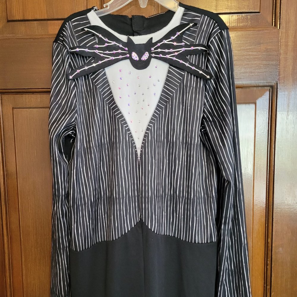Jack Skellington Nightmare Before Christmas Costume w/Rhinestones(Size 10-12)